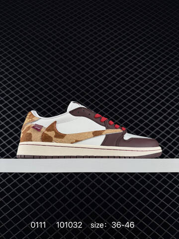 Jordan Air Jordan 1 Low Year Of The Horse White Brown Red Beige EU 36-46 Sneaker - Unisex (BS-79849)