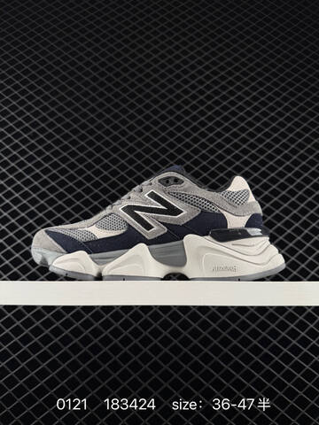 New Balance 9060 Grey Navy Off White Black EU 36-47 Sneaker - Unisex (BS-82369)