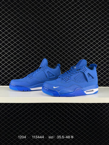Jordan Air Jordan 4 HF4340-500 Royal Blue White EU 35 5-48 Basketball Shoe - Unisex (BS-80110)