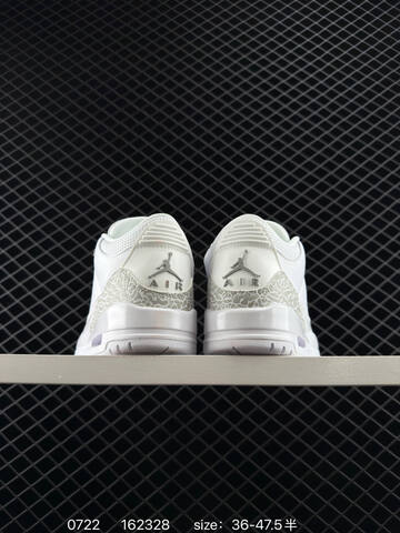 Jordan Air Jordan 3 Retro Hide And Sneak White Light Grey EU 36-47 5 Basketball Shoe - Unisex (BS-81030)