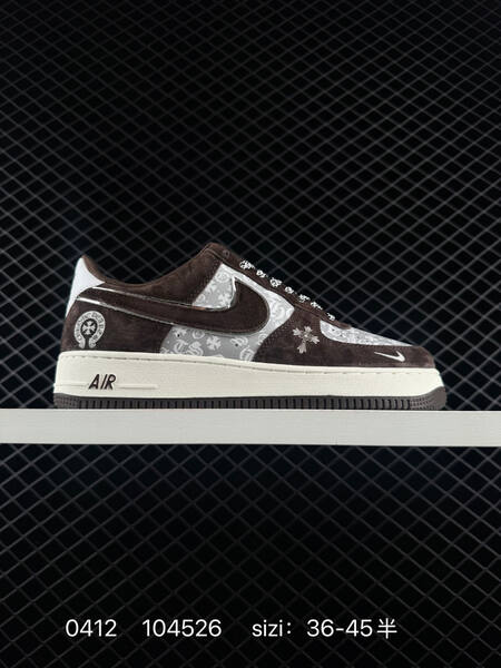 Nike Air Force 1 Multiple custom colorways dark green yellow white dark green beige burgundy white dark brown grey white black red white EU 36-45 with half sizes lifestyle