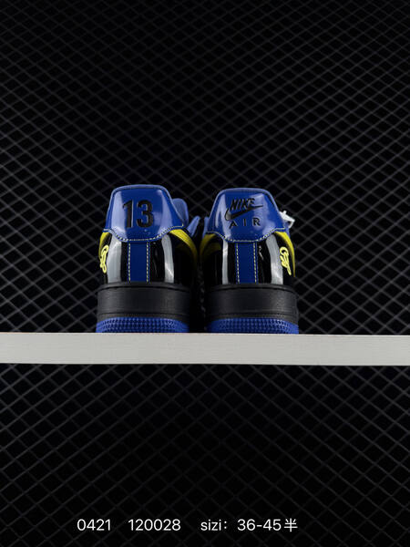 Nike Air Force 1 07 Low Black Blue Yellow EU 36-45 lifestyle