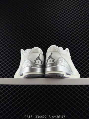 Jordan Air Jordan 3 Retro Sail Metallic Silver Sail Metallic Silver Grey EU 36-47 Basketball Shoe - Unisex (BS-81203)