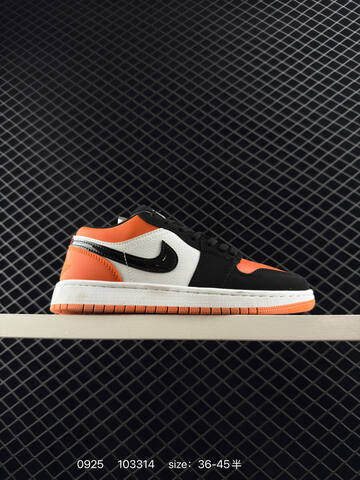 Jordan Air Jordan 1 Low DC0774 105 White Light Blue Black Orange EU 36-45 Skate Shoe - Unisex (BS-80632)