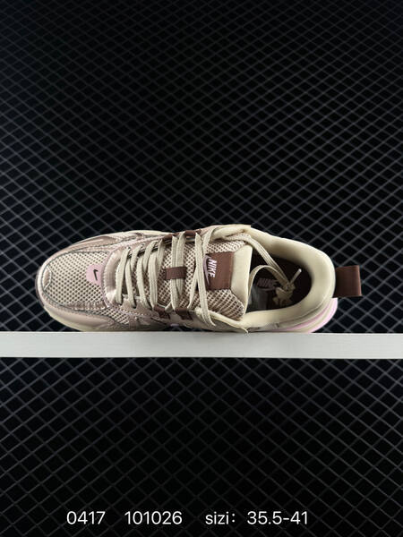 Nike V2K Run Beige light pink brown metallic champagne 35 5-41 lifestyle