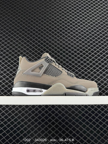 Jordan Air Jordan 4 Retro Olive Green Black Cream Orange EU 36-47 5 Basketball Shoe - Unisex (BS-80128)