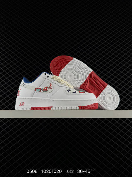 Nike Air Force 1 07 white blue black red EU 36-45 casual