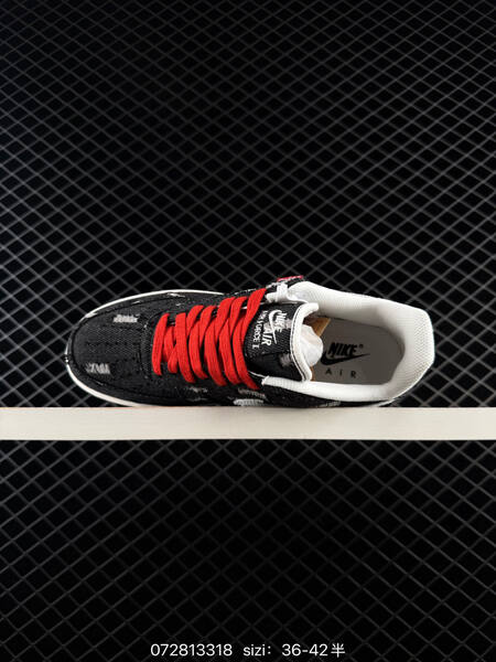 Nike Air Force 1 07 black white red sail EU 36-42 lifestyle
