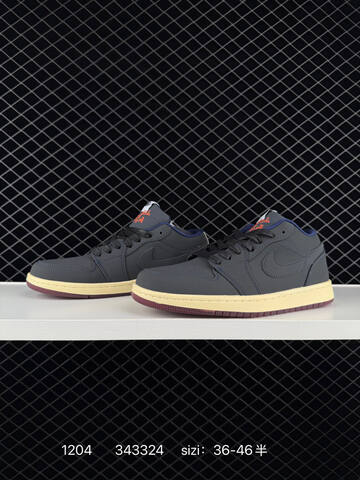 Jordan Air Jordan 1 Low DV1759 448 Dark Navy Cream Red EU 36-46 Sneaker - Unisex (BS-80111)