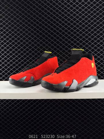 Jordan Air Jordan 14 Retro IF5015-600 Red Black Yellow Silver EU 36-47 Basketball Shoe - Unisex (BS-81168)