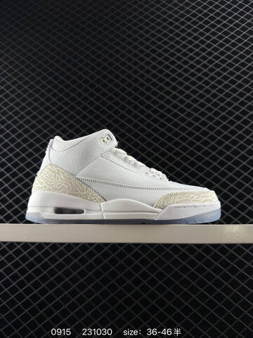 Jordan Air Jordan 3 Retro White Black Orange Cream EU 36-46 Basketball Shoe - Unisex (BS-80708)