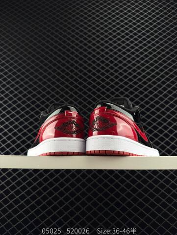 Jordan Air Jordan 1 Low Black Red White EU 36-46 Sneaker - Unisex (BS-81300)