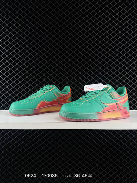 Nike Air Force 1 07 Low IB6834 green red orange yellow EU 36-45 sneaker