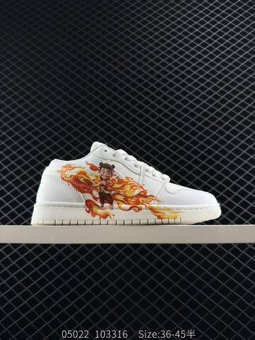Jordan Air Jordan 1 Low White Red Orange Black EU 36-45 Sneaker - Unisex (BS-81318)