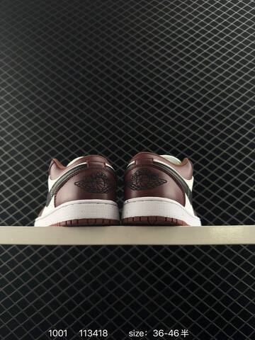 Jordan Air Jordan 1 Low HF3148 106 White Dark Red Black EU 36-46 Sneaker - Unisex (BS-80593)