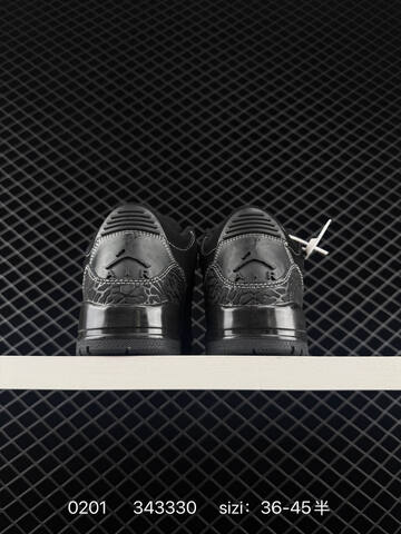 Jordan Air Jordan 3 Retro Black White EU 36-45 Basketball Shoe - Unisex (BS-79734)