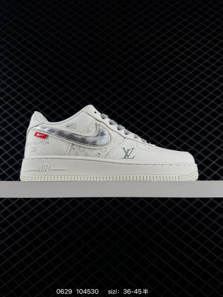 Nike Air Force 1 07 LV8 off white black silver EU 36-45 sneaker