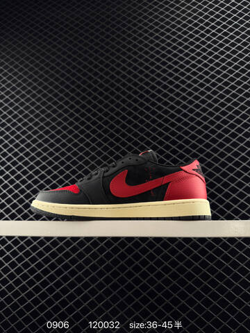 Jordan Air Jordan 1 Low Travis Scott DM7866-040 Black Red Cream EU 36-45 Sneaker - Unisex (BS-80761)