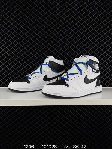 Jordan Air Jordan 1 Retro High OG White Black Royal Blue EU 36-47 Basketball Shoe - Unisex (BS-80097)