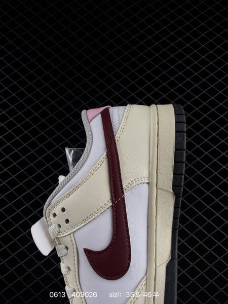 Nike Dunk Low cream white dark red pink black EU 35 5-46 skate