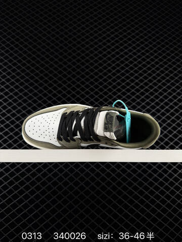 Jordan Air Jordan 1 Retro Low OG White Black Olive Sail EU 36-46 Sneaker - Unisex (BS-79670)