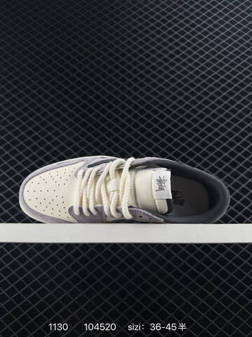 Jordan Air Jordan 1 Low Travis Scott Stussy Off White Grey Black EU 36-45 Sneaker - Unisex (BS-80145)
