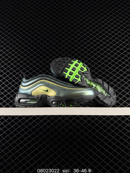 Nike Air Max 97 95 Ducks of a Feather II1711-900 black grey neon green metallic gold EU 36-46 lifestyle