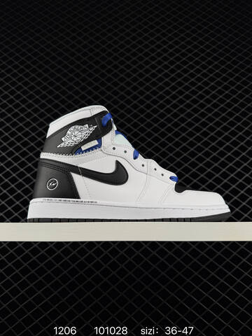 Jordan Air Jordan 1 Retro High OG White Black Royal Blue EU 36-47 Basketball Shoe - Unisex (BS-80097)