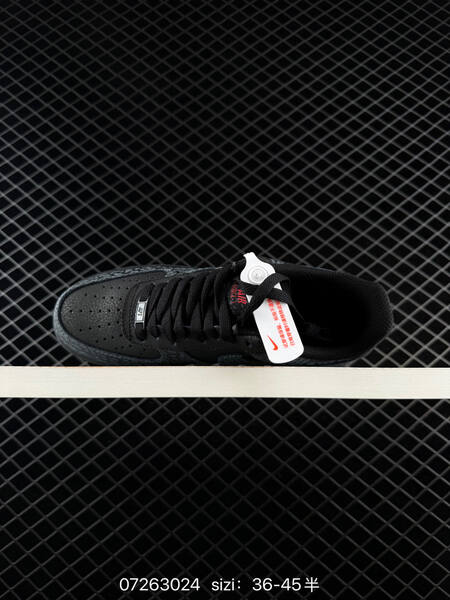 Nike Air Force 1 07 black dark grey red EU 36-45 lifestyle