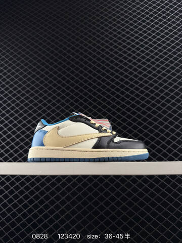 Jordan Air Jordan 1 Low OG SP Travis Scott White Pink Beige Red EU 36-45 Sneaker - Unisex (BS-80820)