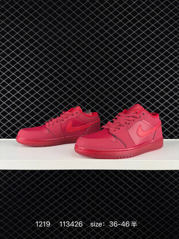 Jordan Air Jordan 1 Low All Red EU 36-46 Sneaker - Unisex (BS-80023)