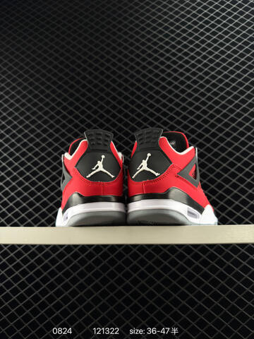 Jordan Air Jordan 4 Retro Bred Reimagined Red Black White Grey EU 36-47 Basketball Shoe - Unisex (BS-80841)