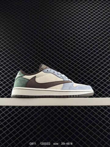 Jordan Air Jordan 1 Low Travis Scott Reverse Mocha Black White Sail EU 36-46 Sneaker - Unisex (BS-80937)