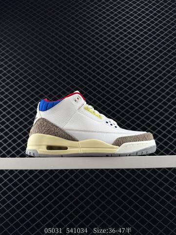 Jordan Air Jordan 3 Retro Seoul 2 0 White Brown Blue Red Cream EU 36-47 Basketball Shoe - Unisex (BS-81275)