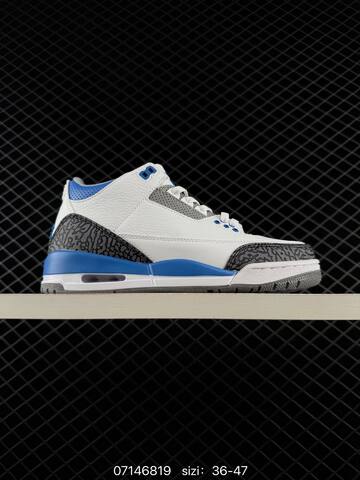 Air Jordan 3 Retro True Blue AIR JORDAN 3 Aj3 Lifestyle (BS-78970)