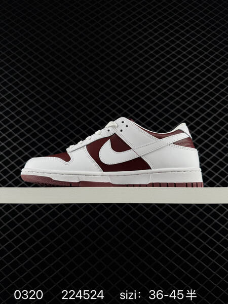 Nike SB Dunk Low Pro White Burgundy EU 36-45 5 skate lifestyle