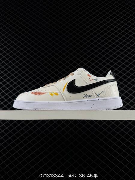 Nike Court Vision Low DIY off white black brown yellow EU 36-45 skate