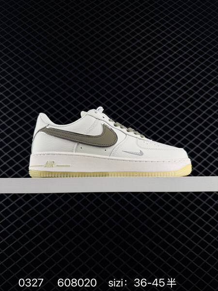 Nike Air Force 1 Low off white olive green pale yellow EU 36-45 skate