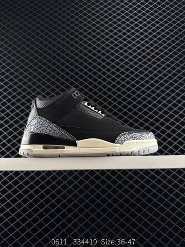 Jordan Air Jordan 3 Fragment Design Black Cream Grey White EU 36-47 Basketball Shoe - Unisex (BS-81228)