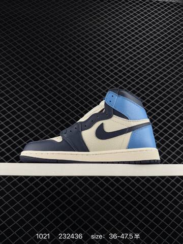 Jordan Air Jordan 1 Retro High OG University Blue Obsidian Sail EU 36-47 5 Basketball Shoe - Unisex (BS-80468)