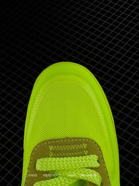 Nike Air Force 1 07 Low x Off-White neon yellow volt with black swoosh and tan accents EU 36-45 lifestyle