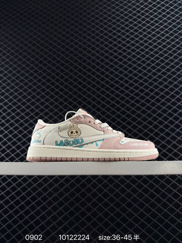 Jordan Air Jordan 1 Low Travis Scott x LABUBU Sail Light Brown Mint Green EU 36-45 Sneaker - Unisex (BS-80783)