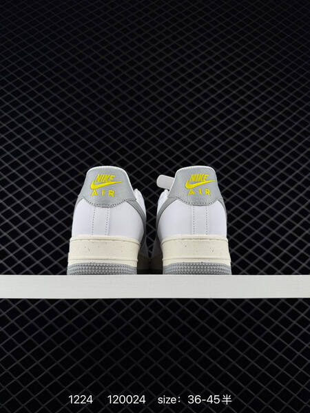 Nike Air Force 1 07 White Grey Volt Yellow EU 36-45 5 lifestyle