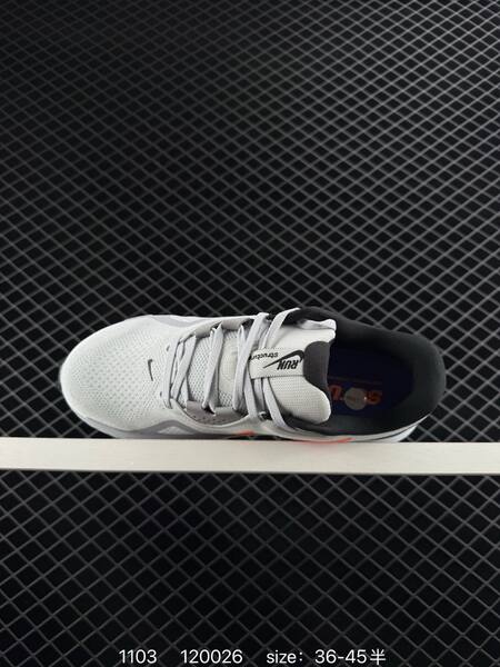 Nike Air Zoom CUSHLON 3 0 white gray black with orange and blue accents 36-45 5 running lifestyle