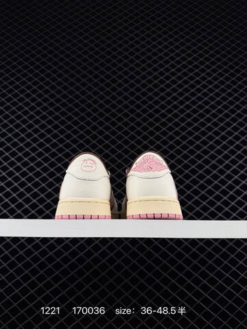 Jordan Travis Scott x Air Jordan 1 Low Sail Dark Brown Pink Cream EU 36-48 5 Skate Shoe - Unisex (BS-80017)