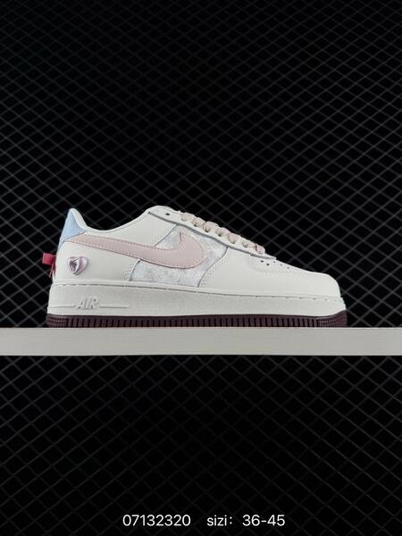 Nike Air Force 1 07 Low burgundy light gray white black EU 36-45 lifestyle