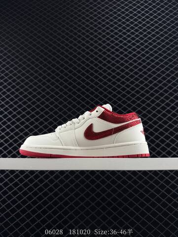 Jordan Air Jordan 1 Low Sail Red EU 36-46 Sneaker - Unisex (BS-81131)