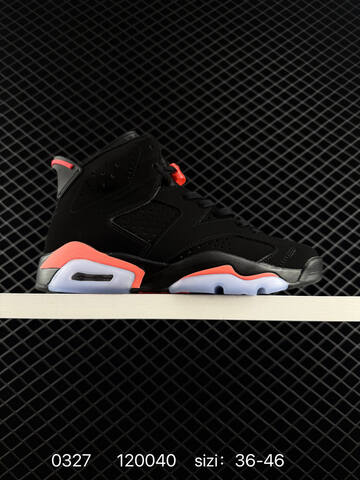 Jordan Air Jordan 6 Retro Black Infrared White EU 36-46 Basketball Shoe - Unisex (BS-79595)