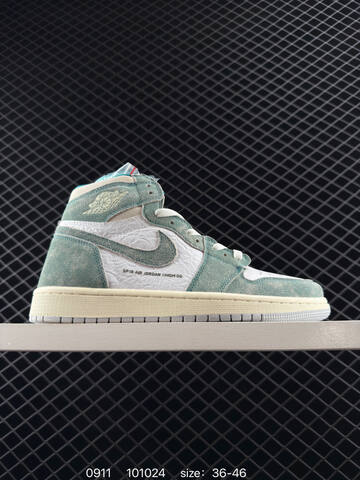 Jordan Air Jordan 1 Retro High OG Turquoise White Cream EU 36-46 Basketball Shoe - Unisex (BS-80733)