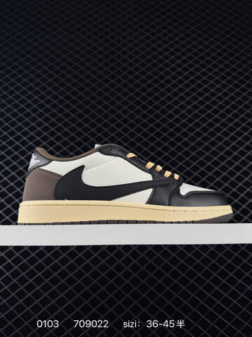 Jordan Air Jordan 1 Low Travis Scott Reverse Swoosh LJ5188-006 Sail Light Blue Olive Black EU 36-45 Sneaker - Unisex (BS-79914)